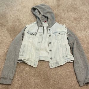Kids Jean Jacket with material sleeves. H&M size US 12